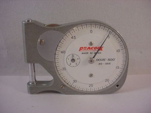 Peacock dial micrometer caliper scope thickness gauge japan for sale