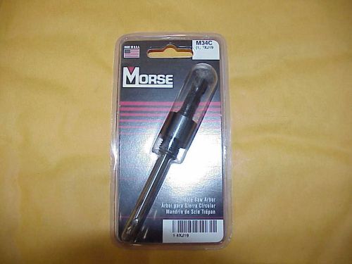 Morse m34c arbor with pilot drill , size 3/8&#034; , made in usa for sale