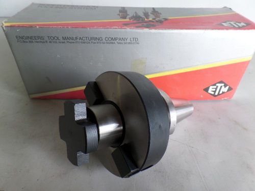 Brand new etm 4&#034; x 1-1/2&#034; 1.500&#034; bt40 bt 40 shell face mill tool holder lmsi for sale
