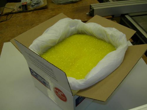 Vinyl plastic pellets/beads, 16 lbs, clear yellow 26 for sale