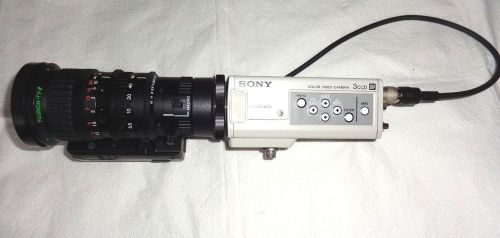 New Sony DXC-390 3CCD Color Video Camera &amp; Fujinon T16x5.5Da-R11 C Mount lens