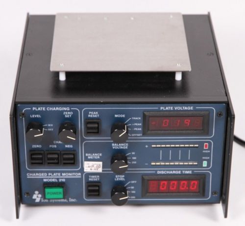 ION SYSTEMS INC. MODEL 210 CHARGED PLATE MONITOR