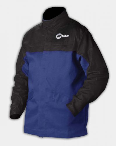 Miller genuine arc armor combo leather/indura fr welding jacket - xl 231083 for sale