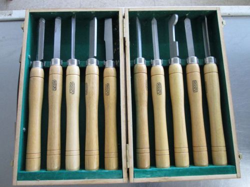 AMT Lathe Tool Chisel Knife Set of 11 in Wood Box