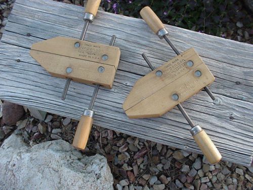 (2) Jorgensen Size 0 4-1/2-Inch Handscrew Wood Clamps/Maple/NR