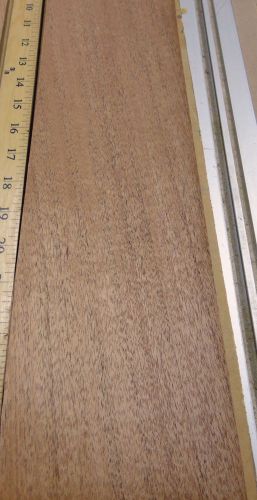 African mahogany wood veneer 4&#034; x 17&#034; with no backing (raw veneer) &#034;a&#034; grade for sale