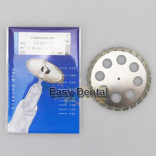 2pcs Diamond Disc for Dental Cutting Plaster 45mm x 0.30mm Disk Wheel