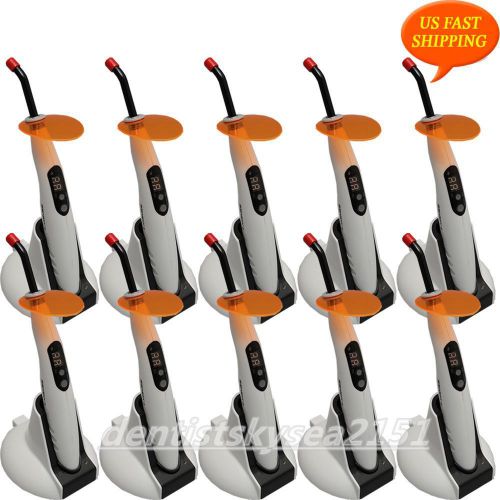 10X SEASKY New Dental Cordless LED Curing Light Lamp Wireless LED.B with Tips