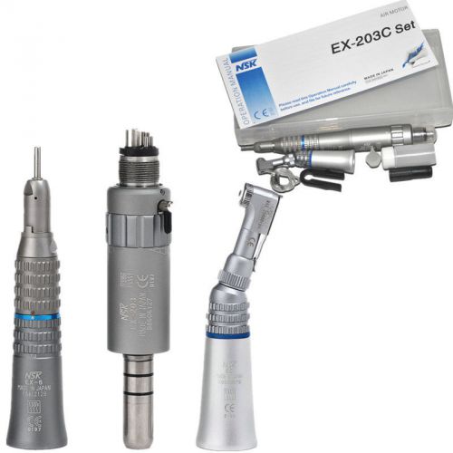 NEW NSK Dental Slow Low Speed Handpiece Complete Kit EX-203 Set 4H E-type!