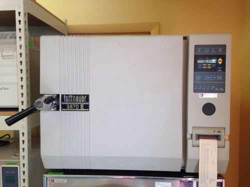 Tuttnauer 3870e sterilizer w/ printer for sale