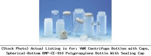 VWR Centrifuge Bottles with Caps, Spherical-Bottom BMP-CE-910 Polypropylene