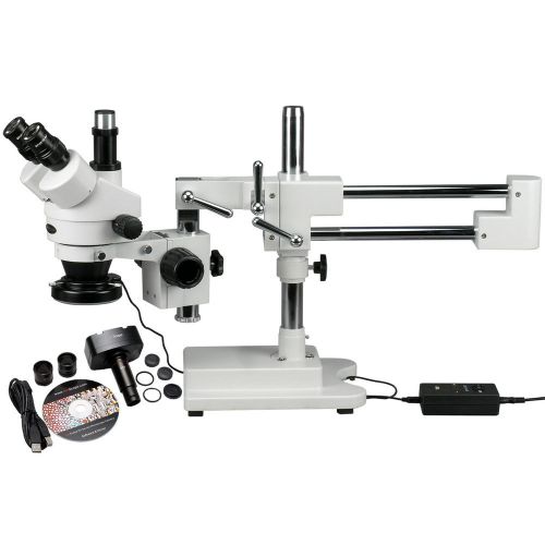 3.5x-90x circuit zoom stereo microscope + 144 led light + 1.3mp digital camera for sale
