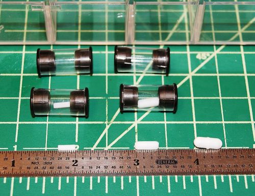 Laboratory Lab Magnetic Micro Stir Bar W/ Pivot Ring ( Lot of 5 ) W/ Case