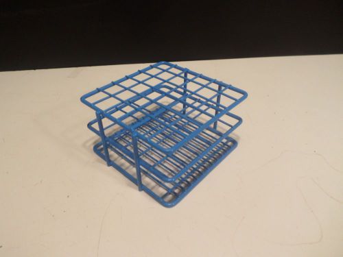 BEL-ART Blue Epoxy-Coated Wire 36-Position Place 13-15mm Test Tube Rack Support
