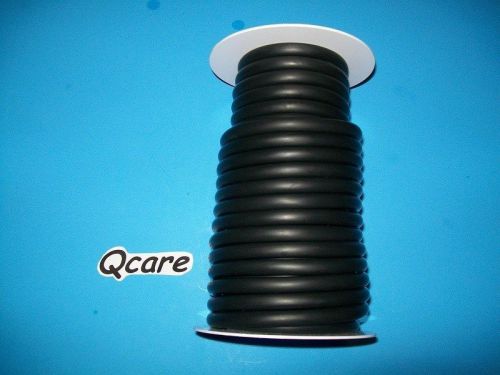 50 feet black rubber latex tubing 1/4&#034;id 3/8&#034;od surgical 50ft reel 1/16&#034; wall bk for sale
