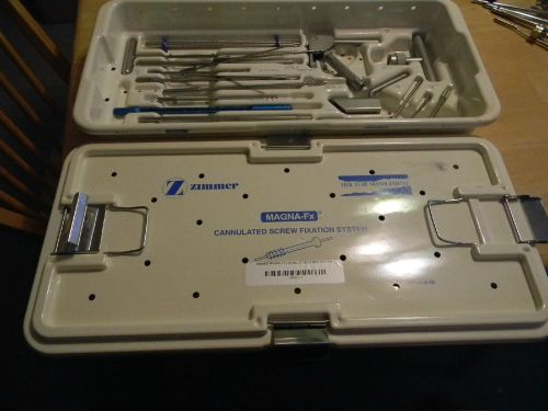 Zimmer magna-fx cannulated screw fixation system &amp; instrumentation - for sale