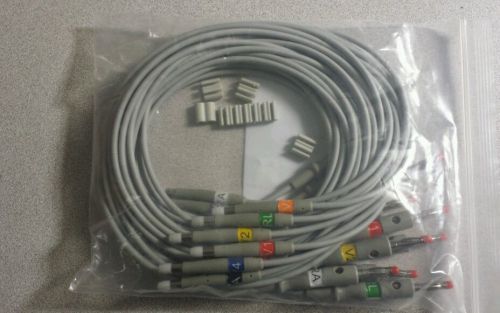 Welch Allyn EKG ECG Patient Cable Lead Set - 10 Leads CP100 &amp; CP200