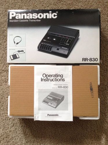 Panasonic RR-830 Cassette Tape Transcriber Dictaphone VSC!!!