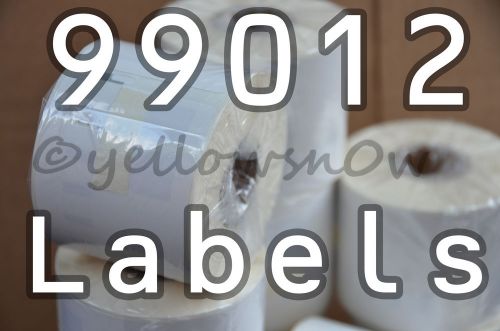 50 Rolls 99012 DYMO Compatible Labels ? 36x89mm . High Grade 260 Labels Per Roll