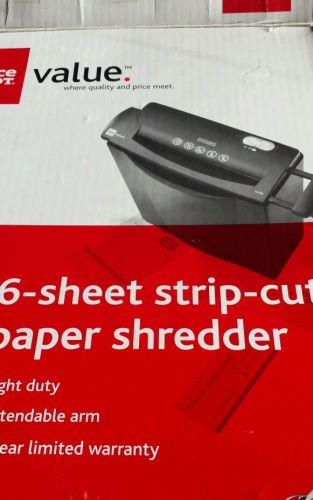 6 Sheet Paper Shredder with Waste Basket - 505sb item #811-624