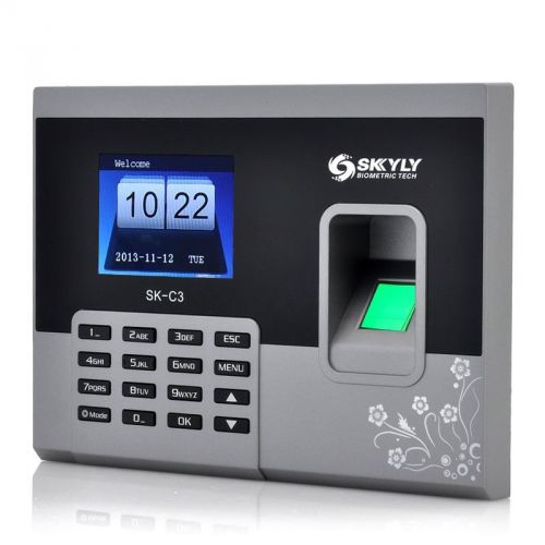 Fingerprint Time Attendance System  2.8 Inch 320by240 Display 150000 Record Cap