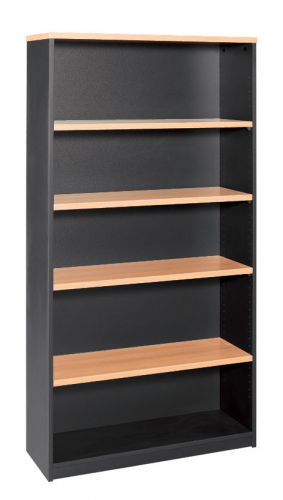 Swan home office bookshelves furniture 1.8m high book case bookshelf solid back for sale