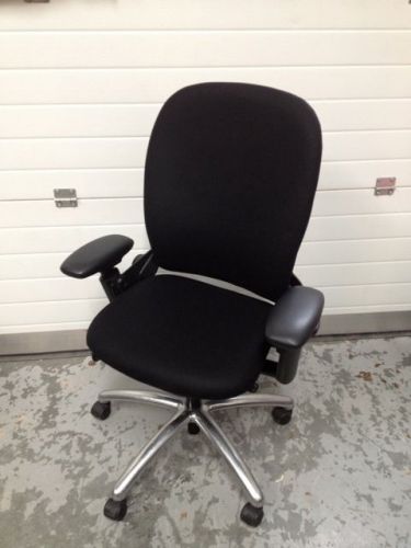 Steelcase Leap chair re covered in Black Fabric( 20 Plus available)