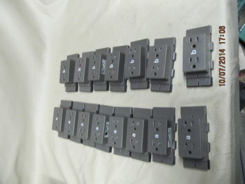 LOT OF 15 HERMAN MILLER A1311 A B ACTION OFFICE CUBICLE WALL RECEPTACLE OUTLETS