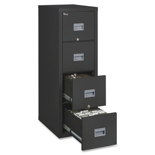 Patriot Insulated Four-Drawer Fire File, 17-3/4w x 25d x 52-3/4h, Black