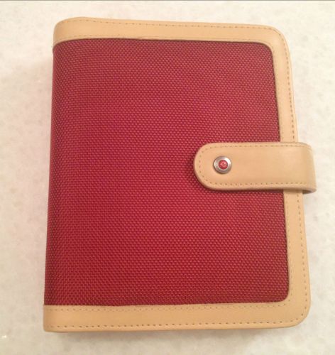 Franklin Covey Red Nylon Activa Sport Planner with insert