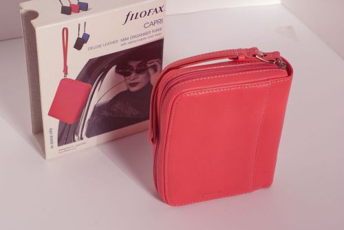 filofax CAPRI leather purse organizer
