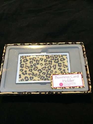 Leopard Business Card Holder