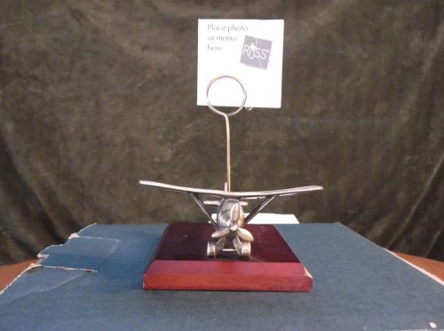 PEWTER AIRPLANE MEMO OR PHOTO CLIP  EXECUTIVE CLASSICS NIB BY RUSS