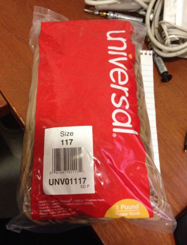 1 case/10 bags of 210 each universal rubber bands unv01117 size 117, new for sale