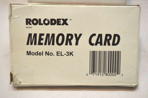 Rolodex Electronic Directory - Model EL-3K - (New but needs battery) (BIN1)