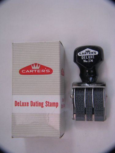 CARTER&#039;S DELUXE no.1 1/2 DATING STAMP IN BOX