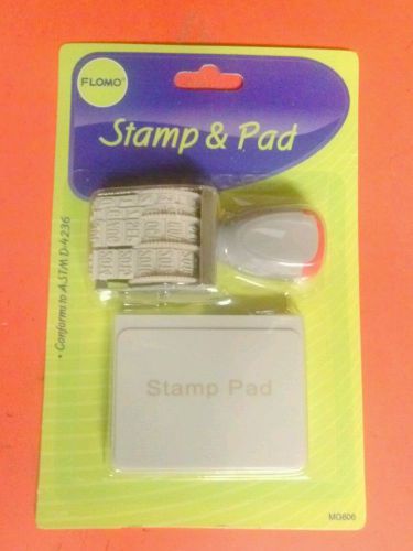 Date stamp + Small ink Pad:New &amp; Ships Fast.bid/Buy Today.Dates up to 12/31/2020
