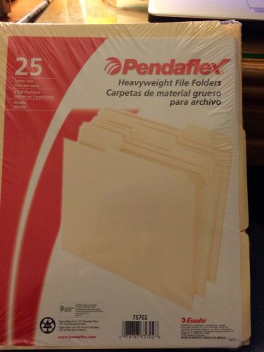 New in Package!!Pendaflex Esselte 25 Heavyweight manilla file folders