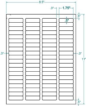INKJET-LASER LABELS Return Address Label 80x100 sheets
