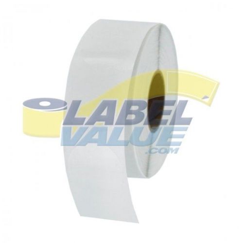 1&#034; Round Labels Wafer Seals Clear LV-WS1