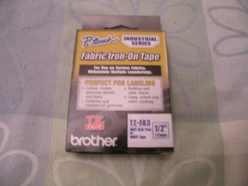 NEW Brother P-Touch Tz Industrial Series Fabric Iron-On Tape