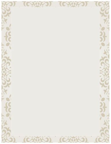 25 SHEETS FLORAL WEDDING PAPER Use With Printers, Craft Projects, Invitations