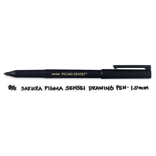 Sakura Pigma Sensei 10 1.00mm - BLACK BOLD Tip Pen 1ea