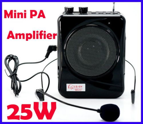 Brand 25W Portable Waistband Voice Booster Mini PA Amplifier Loudspeaker FM