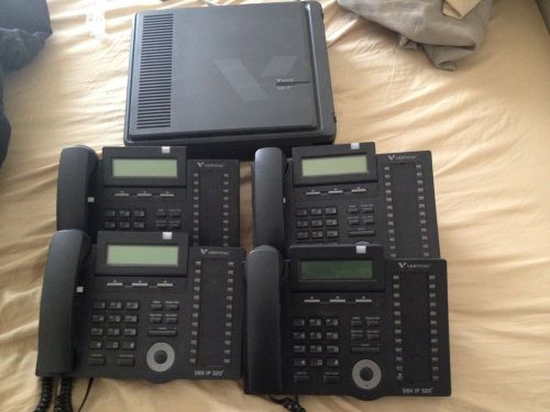 Vertical SBX IP PHONE SYSTEM WITH 4 PHONES AND MANUAL FREE TECH SUPPORT