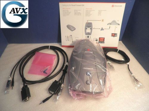 Polycom visual concert vsx new in polycom box, +90d wrnty, cables 2200-20560-200 for sale