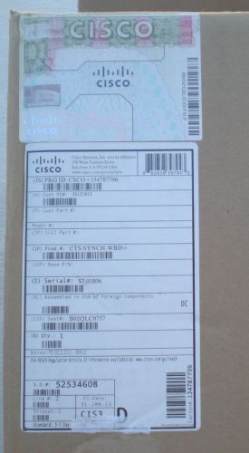 Cisco TelePresence SYNCH Module - CTS-SYNCH-WBD - NEW