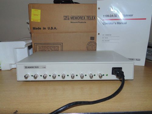 MEMOREX TELEX 1199 1199-2A/32 MULTIPLEXER 9 PORT IN BOX WITH MANUAL (C12-1-38I)