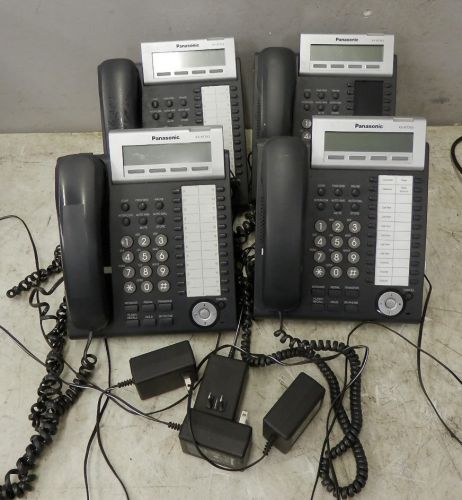 4 Panasonic KX-NT343 IP Phones with AC Adapter 90 day warranty