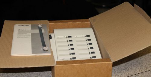 New* Siemens OptiSet E Key Module 16-Key in box with Manual